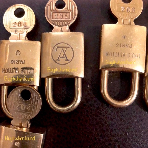 LOUIS VUITTON Lock Key 200 Series (Multiple Options) LV Lock Key AUTHENTIC HTF - Picture 12 of 17